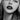 Dramatic black and white close up portrait of a woman wearing dark gothic lipstick